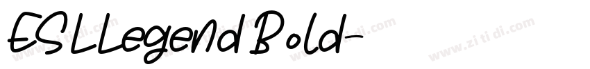 ESLLegend Bold字体转换